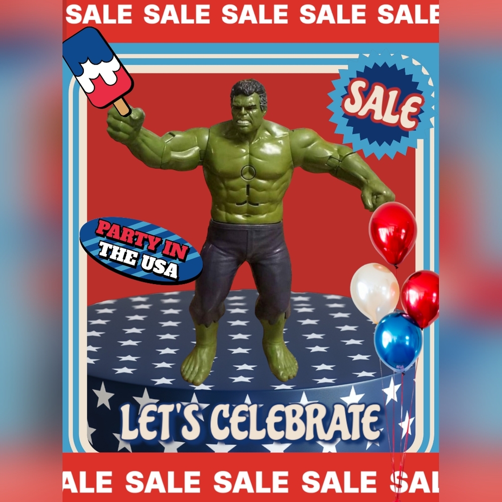 Marvels Incredible Hulk 2016 Hasbro Action Figure Toy - Moves, Talks, Lights up